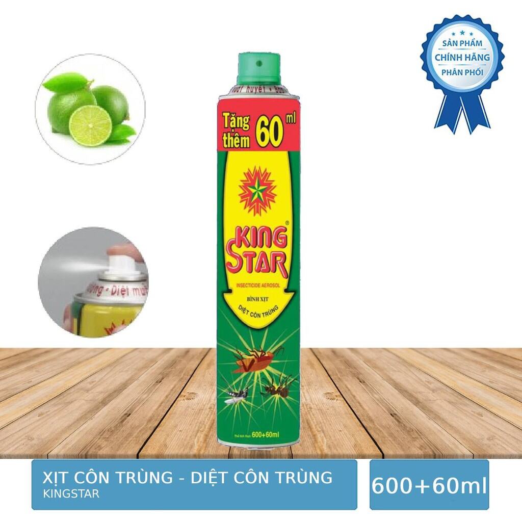 Bình xịt Muỗi côn trùng KINGSTAR 600ml