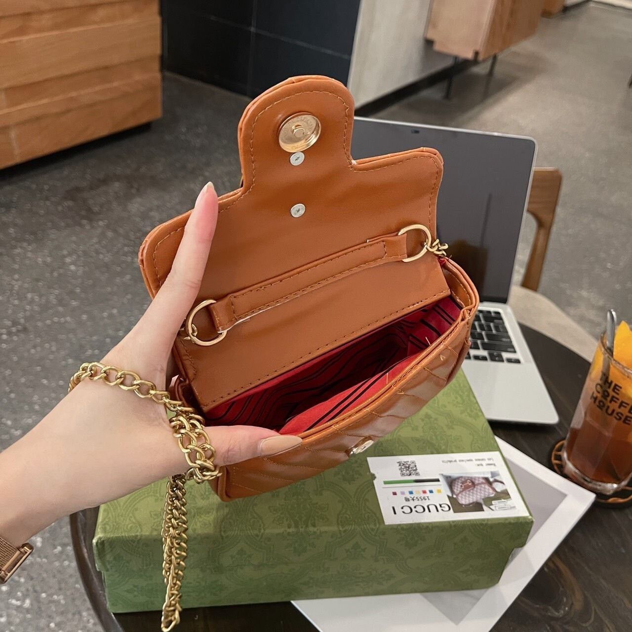 Túi xách nữ đeo chéo Gờ C trần chéo size 18