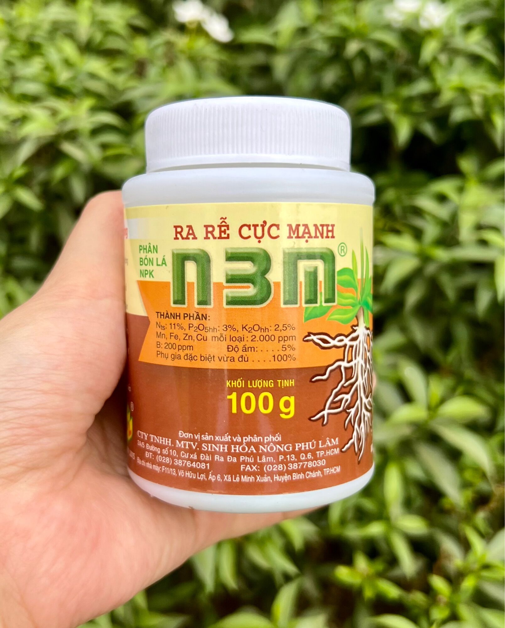 Phân bón kích rễ N3M 100gr kích ra rễ cực mạnh siêu ra rễ cho cây, hồi phục cây suy yếu còi cọc