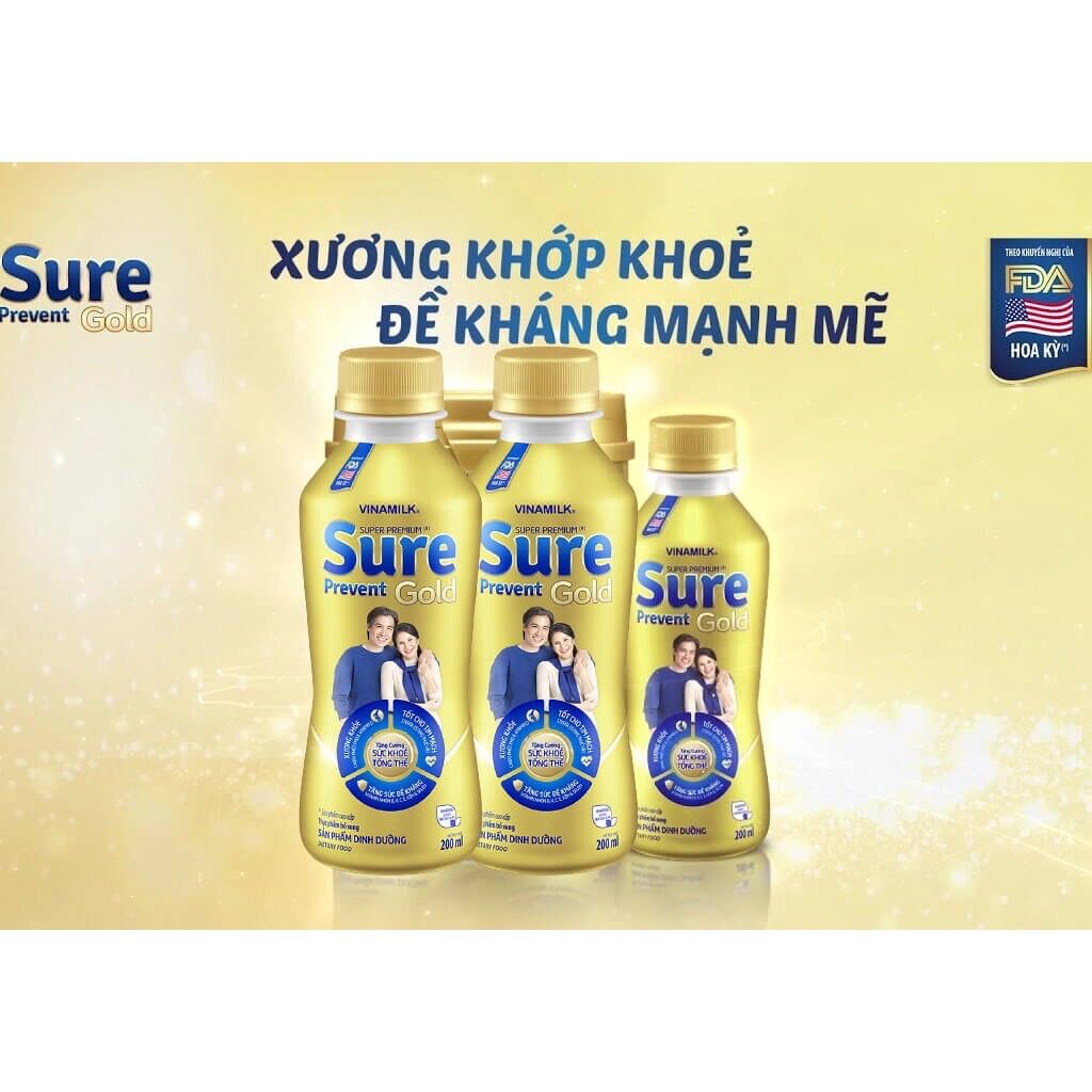 Sữa Bột Pha Sẵn Sure Prevent Gold - Hộp 6 Chai x 200ml