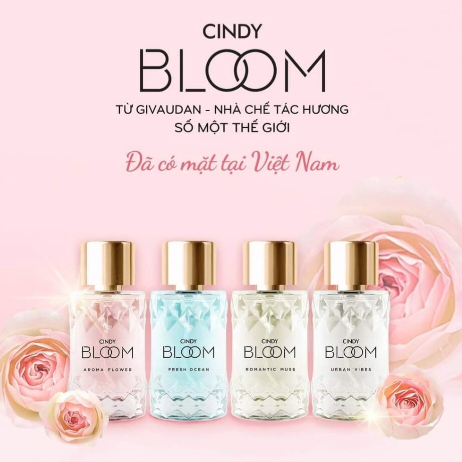(TẶNG KHĂN ƯỚT 20 TỜ) (4 MÙI) Nước hoa Cindy Bloom dành cho nữ 50ml