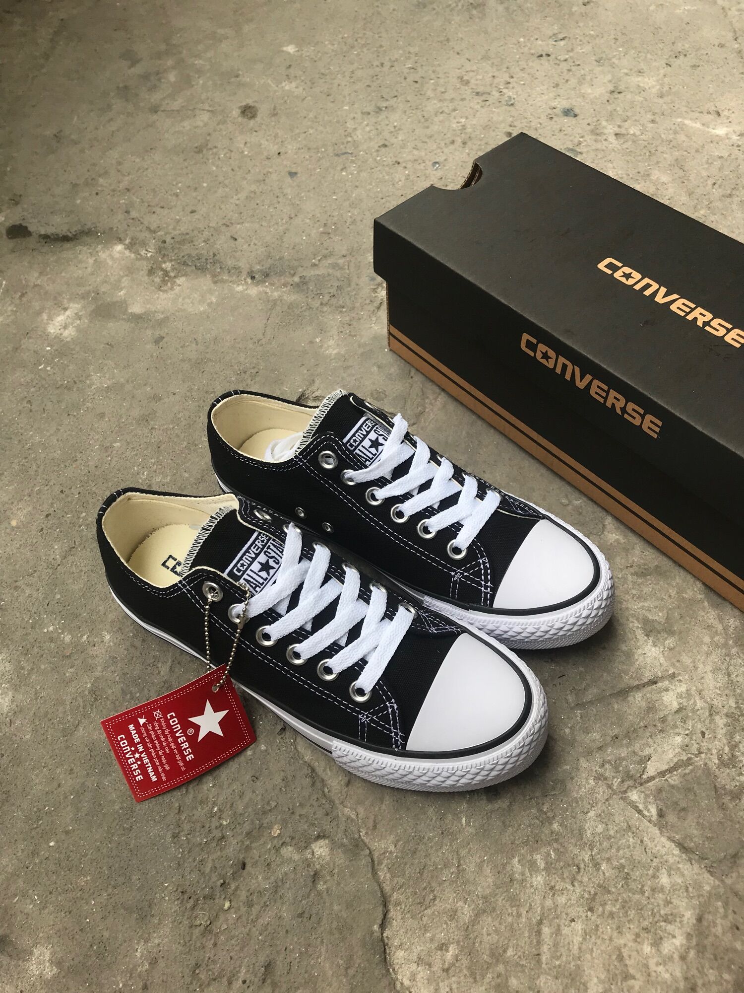 GIÀY CV ĐEN THẤP CỔ(Full box)