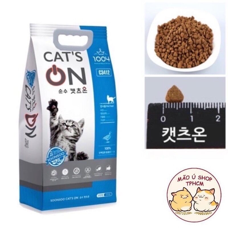(BAO 1KG) CATSON / CAT’S ON HẠT THỨC ĂN HÀN QUỐC CHO MÈO