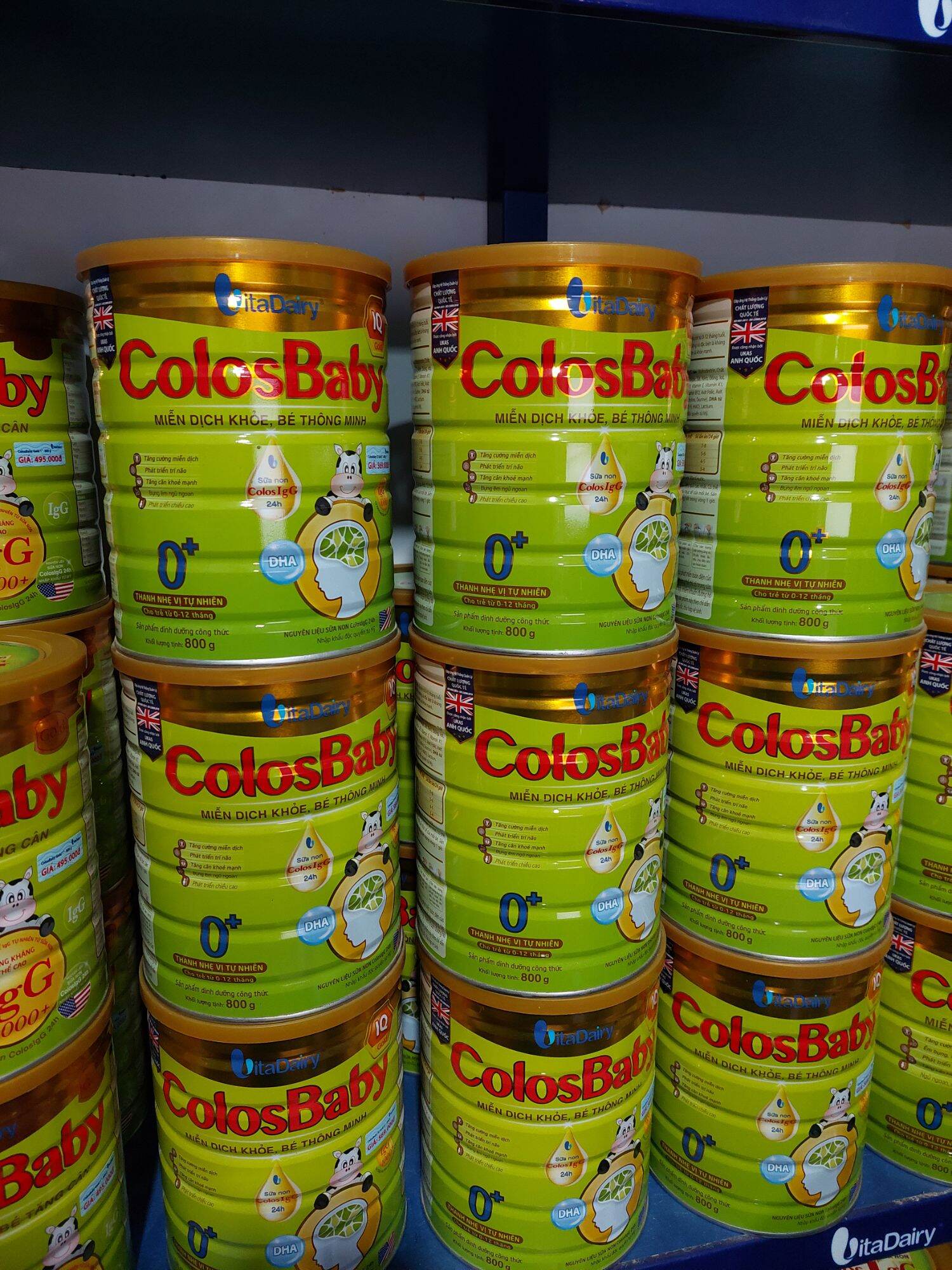Sữa Bột ColosBaby IQ 0+ 1000IgG lon 800gr