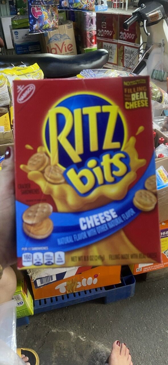 Bánh ritz bits mini nhân phô mai - mỹ date 1/23