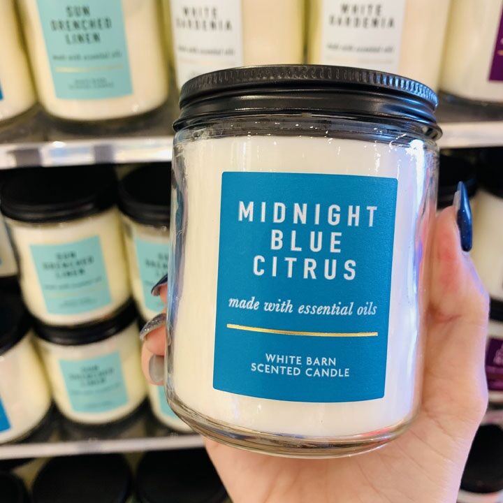 Nến thơm 1 tim Bath & Body Works Midnight Blue Citrus 198g