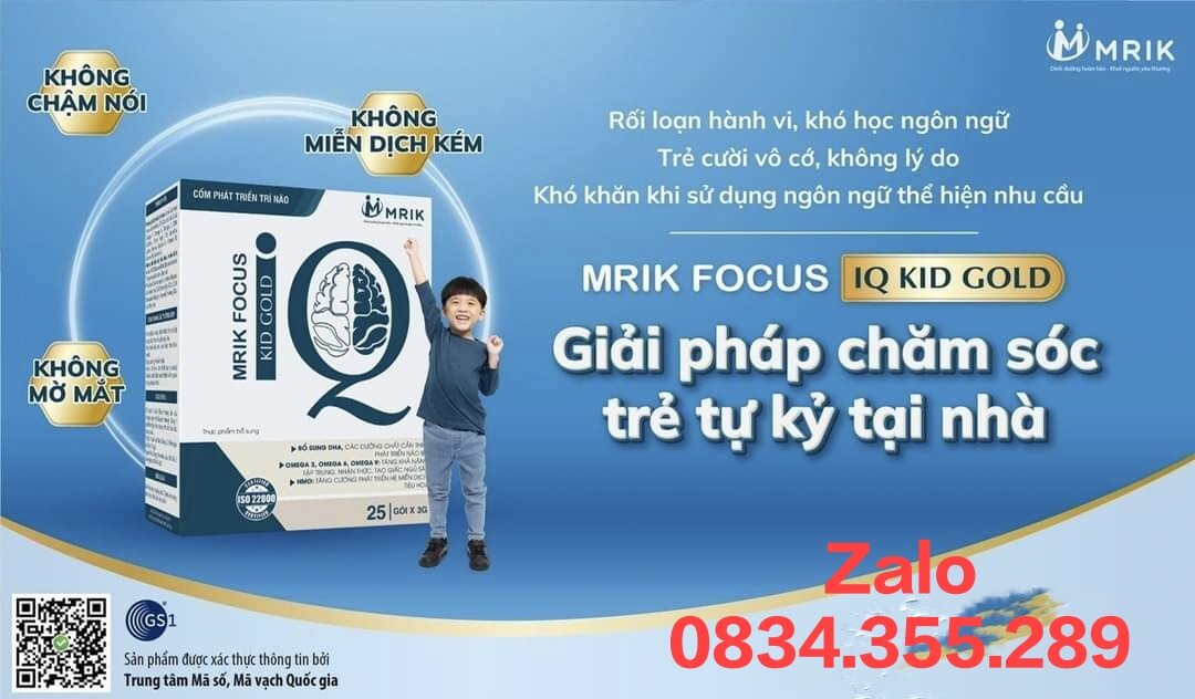 Cốm phát triển trí não Mrik Focus IQ Kid Gold
