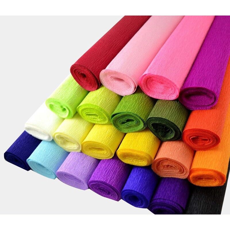 Giấy nhún giấy nhăn làm hoa , phụ kiện handmade,phụ kiện hoa