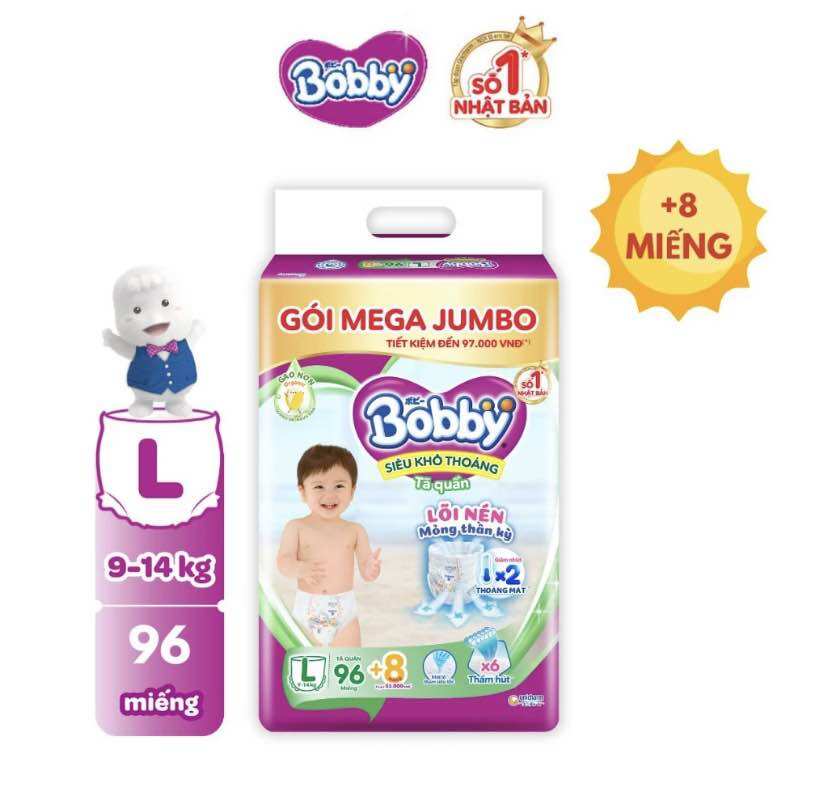 Tả quần Bobby size L96 miếng