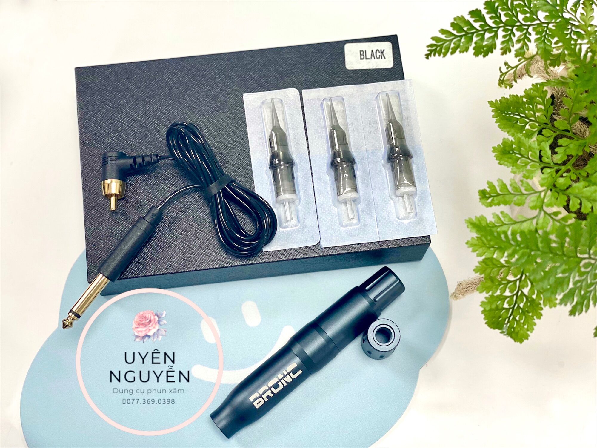Máy Pen mini 2 đầu Bronc / Máy phun xăm Bronc