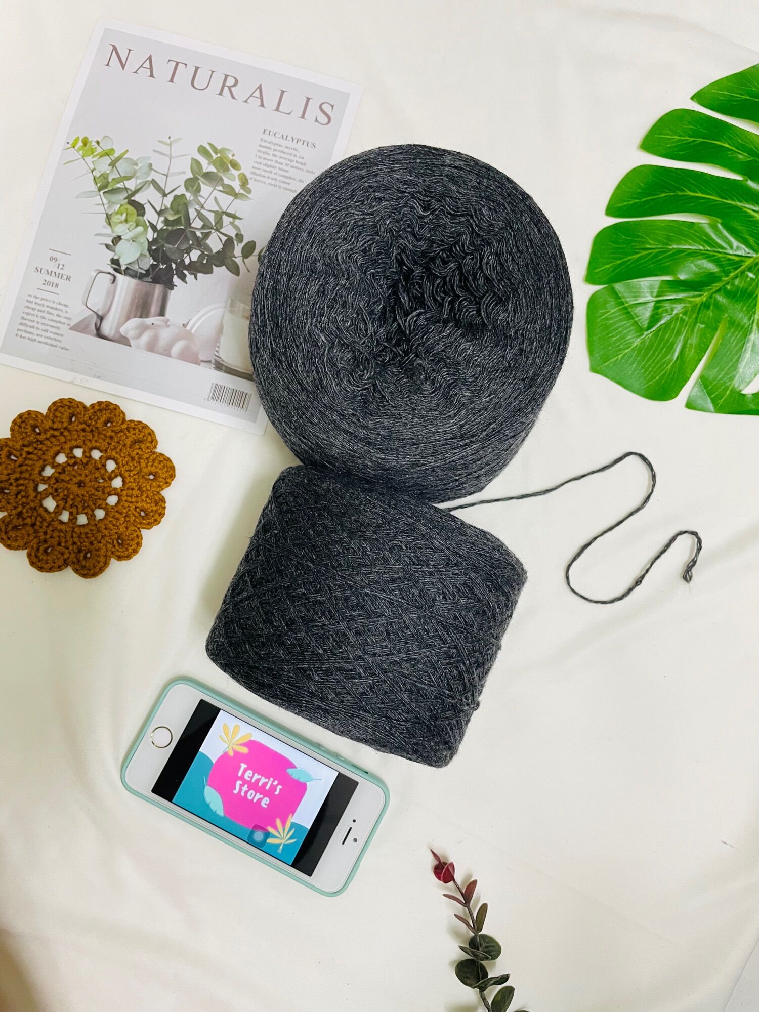 Yarn - Len Lambswool - Len Lông Cừu | Dùng cho các sản phẩm Thu Đông | Sợi đã chập - Cỡ sợi 1.0mm