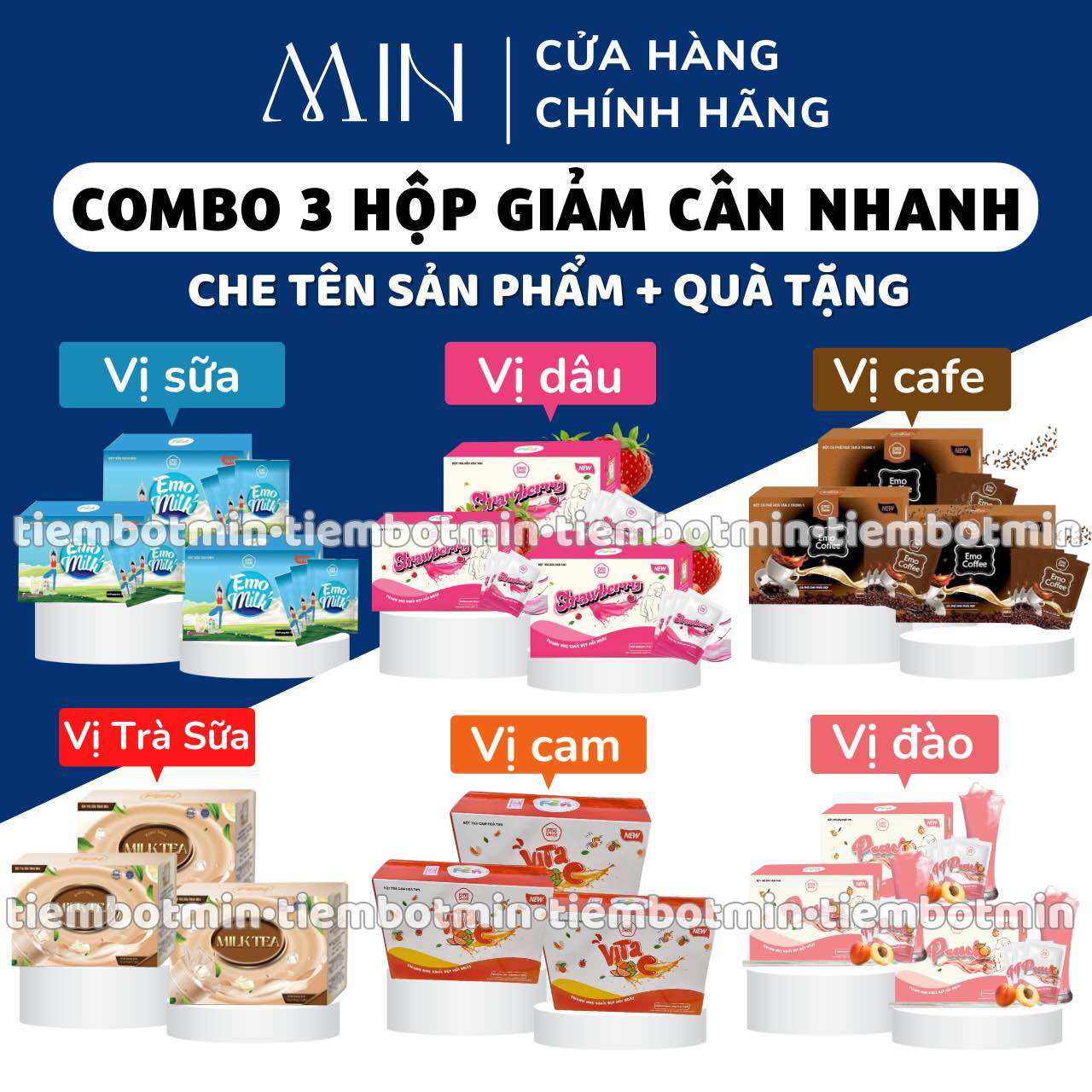 Detox giảm cân emoslim đủ các vị trái cây/ hàng chính hãng/ freeship/ kèm quà