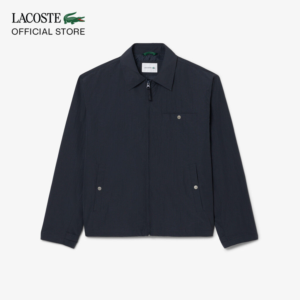 Lacoste Men's Oversize Jacket Made of Waterproof Embossed Taffeta Material