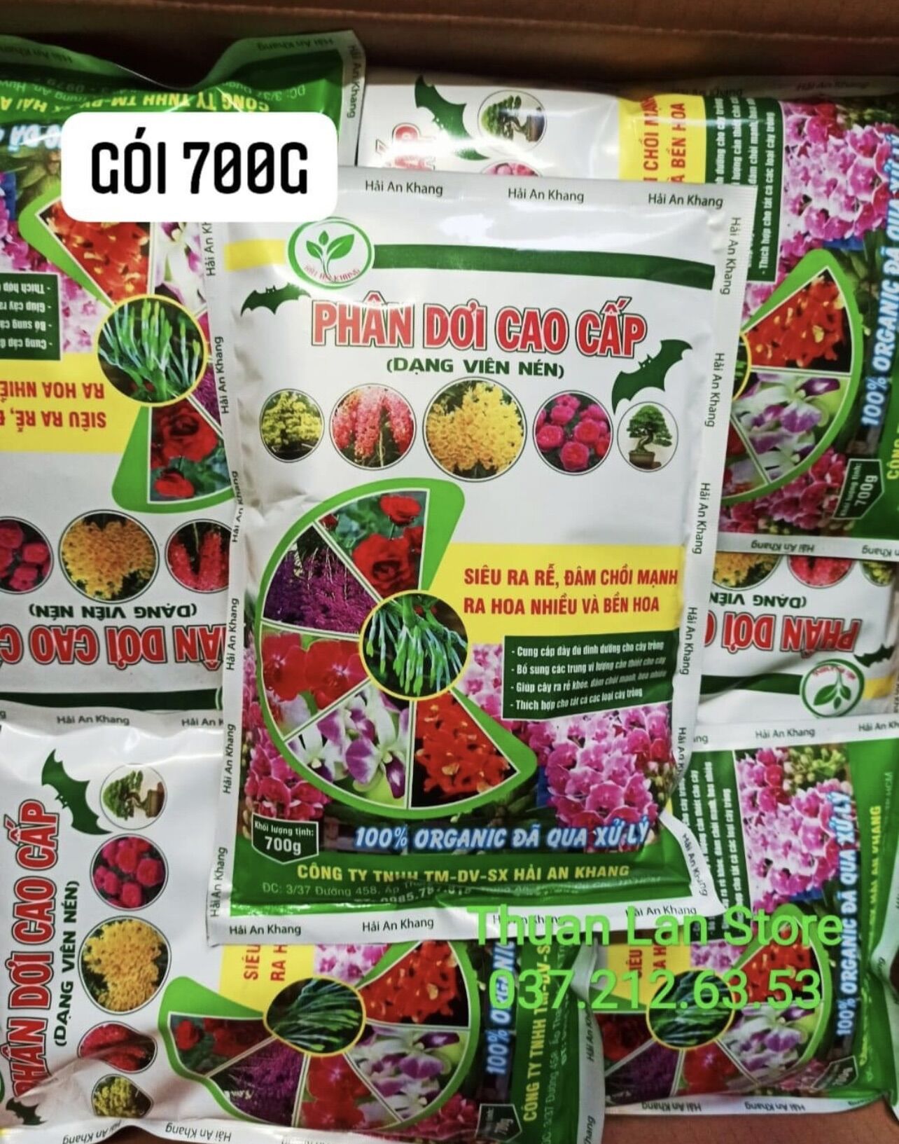 Phân dơi cao cấp dạng viên nén gói 700g