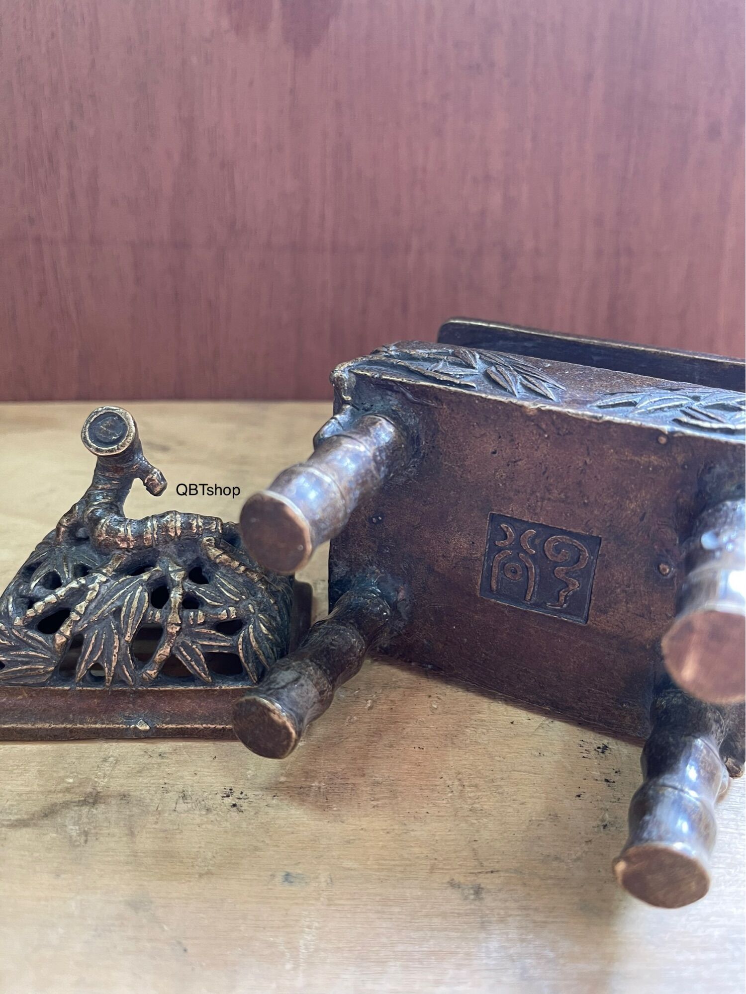 Xông trầm mắc tre bằng đồng phong thuỷ