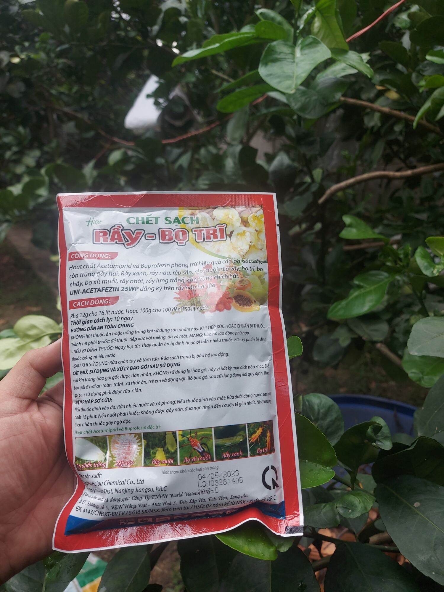 Thuốc trừ rầy CHẾT SẠCH RẦY- BỌ TRĨ- 100G (Thuốc Trừ Rầy Xanh, Bọ Trĩ, Rệp Sáp, Bọ Trĩ, Rệp Vảy, Rầy Nâu, Rệp Muội, Rầy Phấn Trắng...)