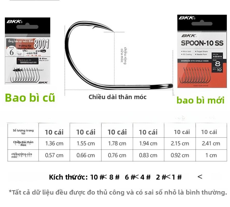 BKK Narrow Wide Belly 9003/9005/8003 Curved Shaped Fishing Hooks Soft Bait Wacky Lead Head Tube Hook