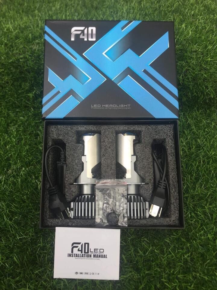 Đèn pha led bi cầu mini f40.55w chân h4