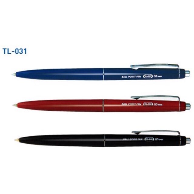 Hộp 20 cây bút bi xanh Thiên Long TL-031 ngòi 0.5mm chính hãng giá sỉ
