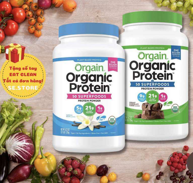 [New Air-Date Product] Orgain Organic Protein Powder - Vegan Plant-Based Protein, Organic Plant Protein