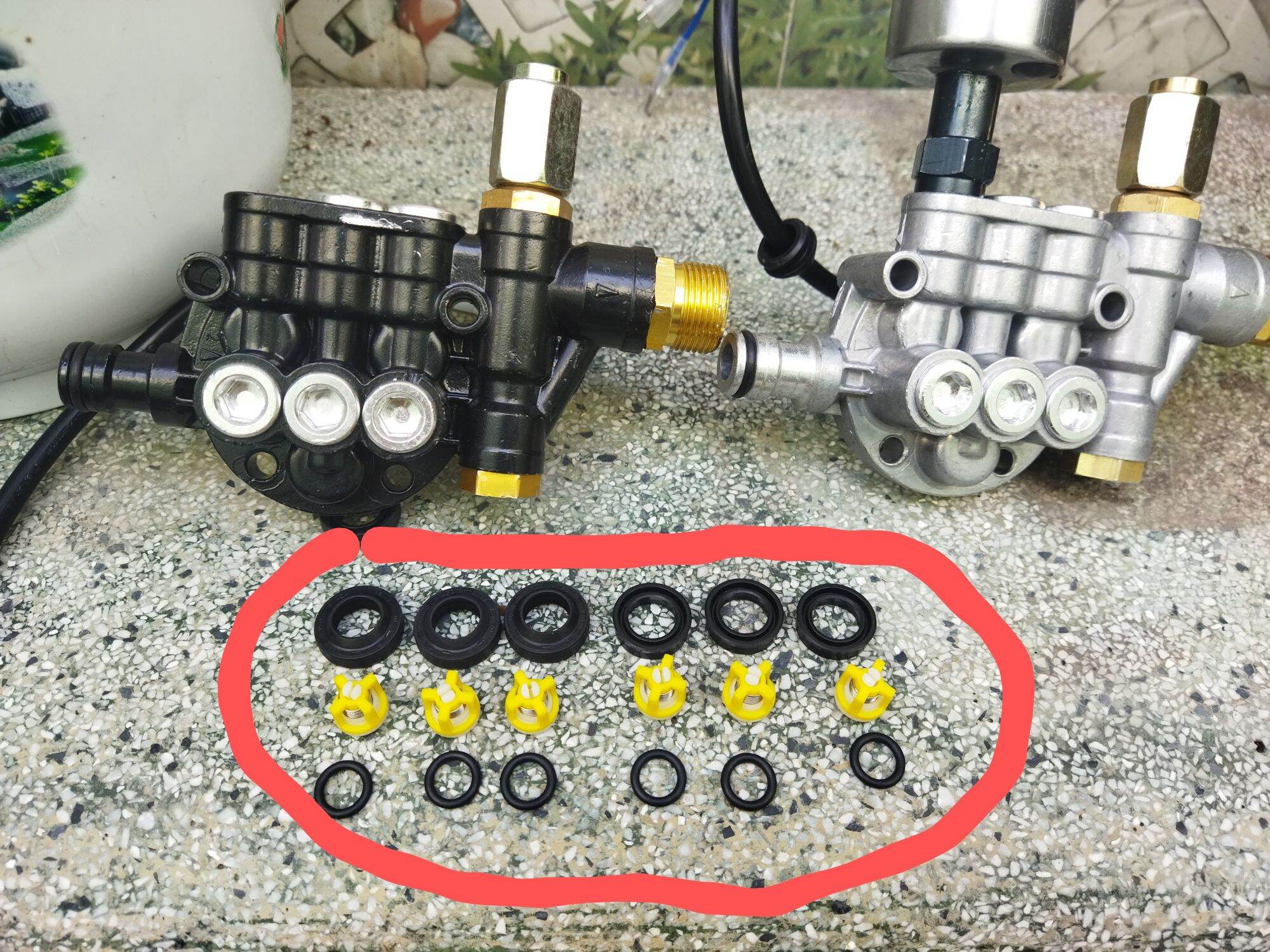 Combo bộ phốt nhớt phốt nước lupe máy rửa xe có chỉnh áp ..