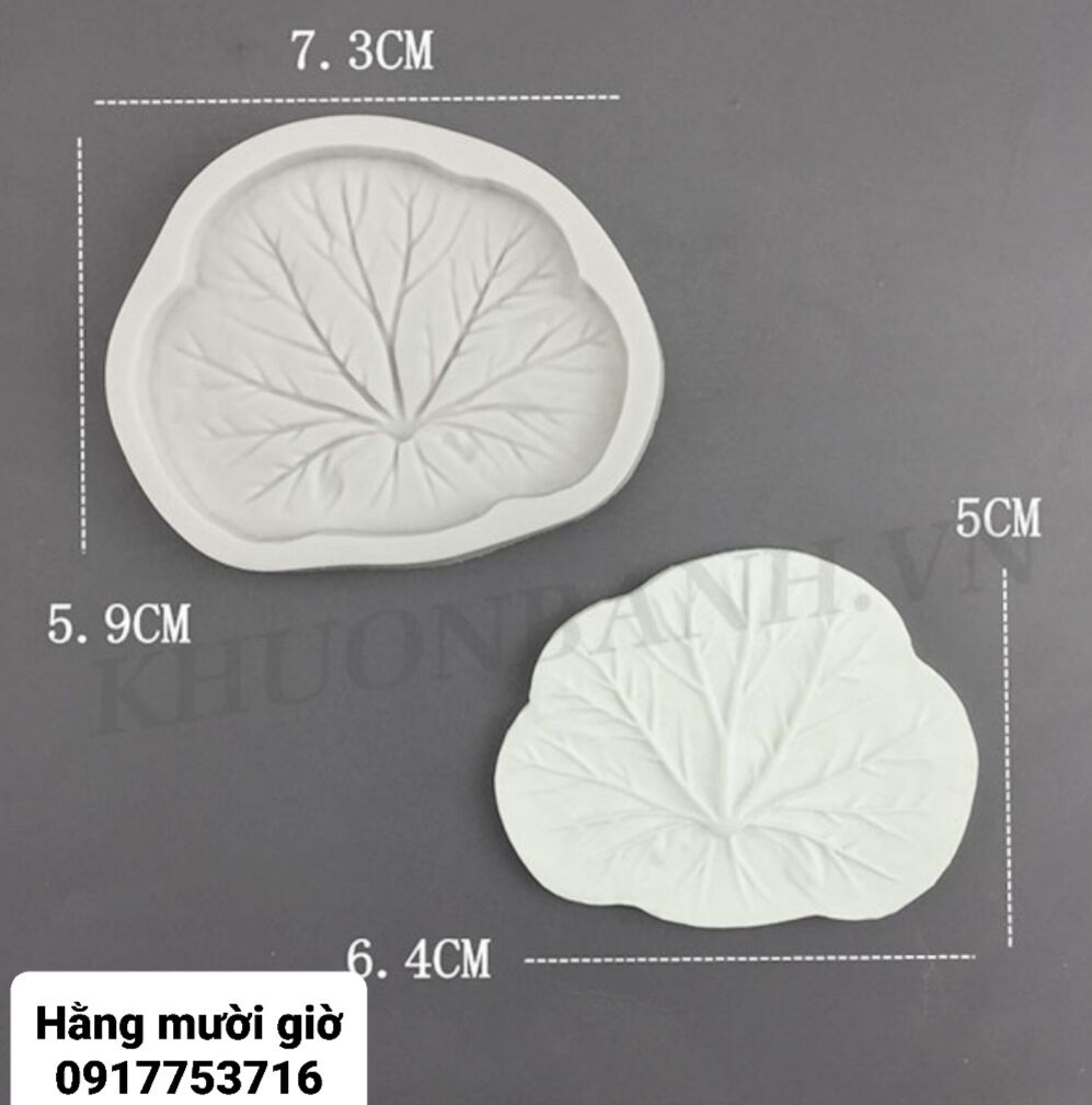 Khuôn silicon 4 lá sen