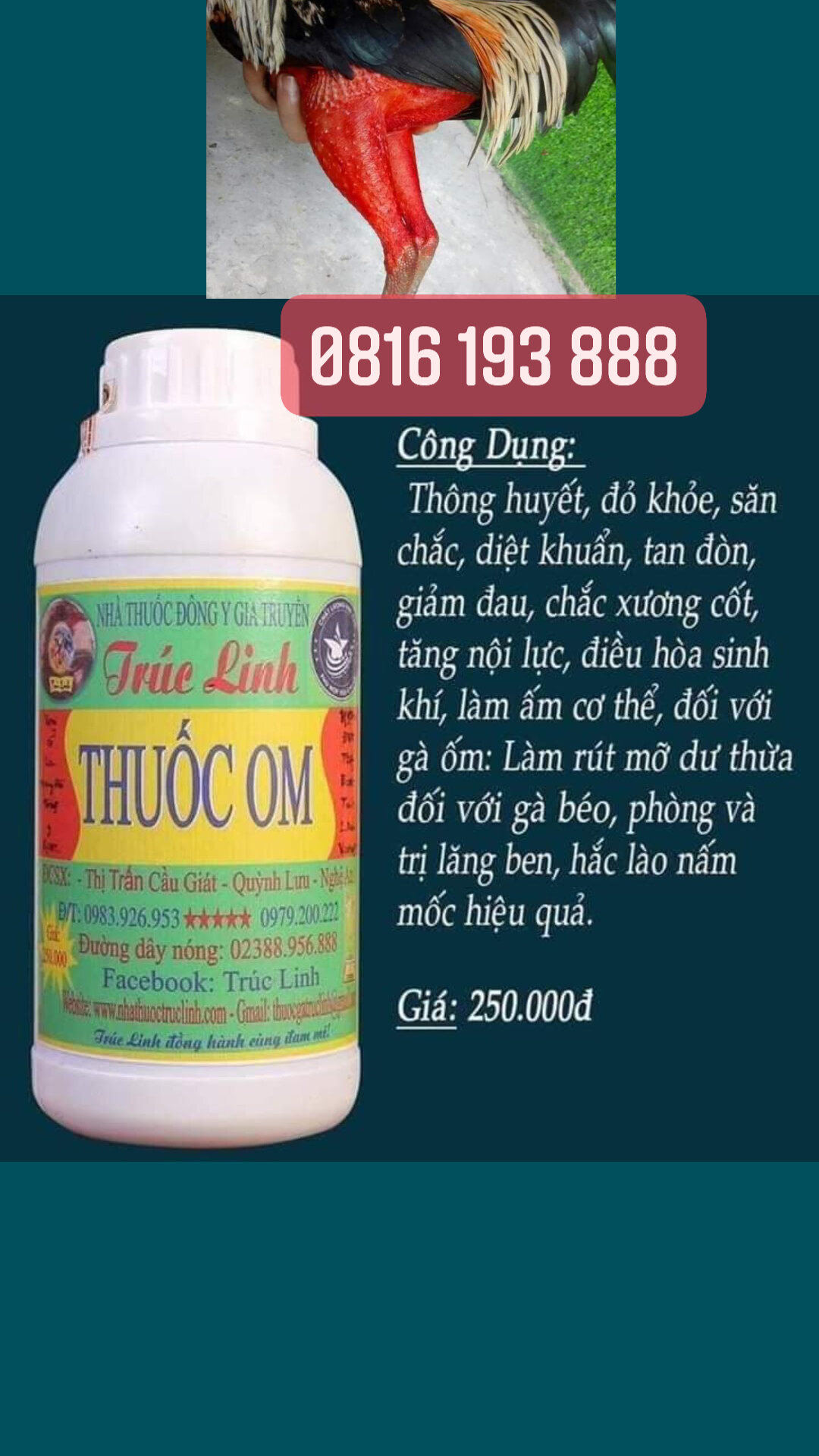 Sản phẩm số 1 :T HUỐC OM TRÚC LINH
 - Sử dụng dễ dàng mà lại hiệu quả cao