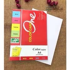Bìa Màu A4 One 160gsm 100 Tờ/ram