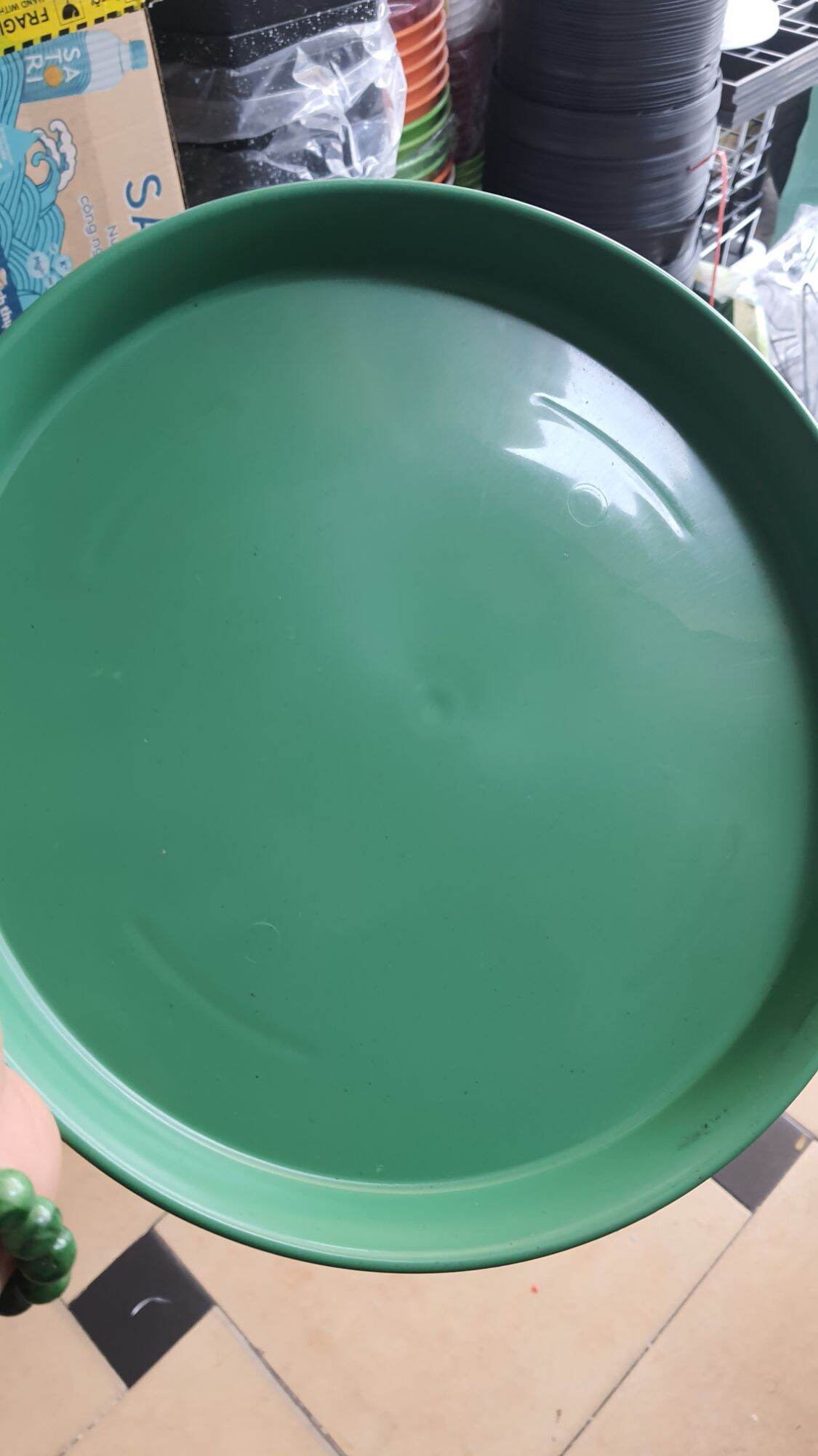 dĩa lót chậu trồng cây đk 22cm