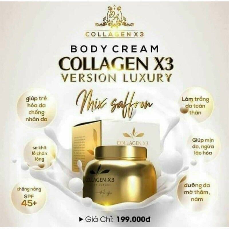 Kem body colagen x3