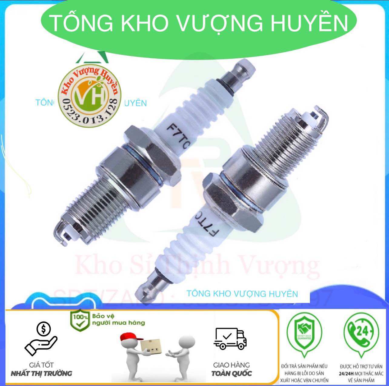 Bugi buri máy xăng đầu nổ 5.5 / 6.5 hp