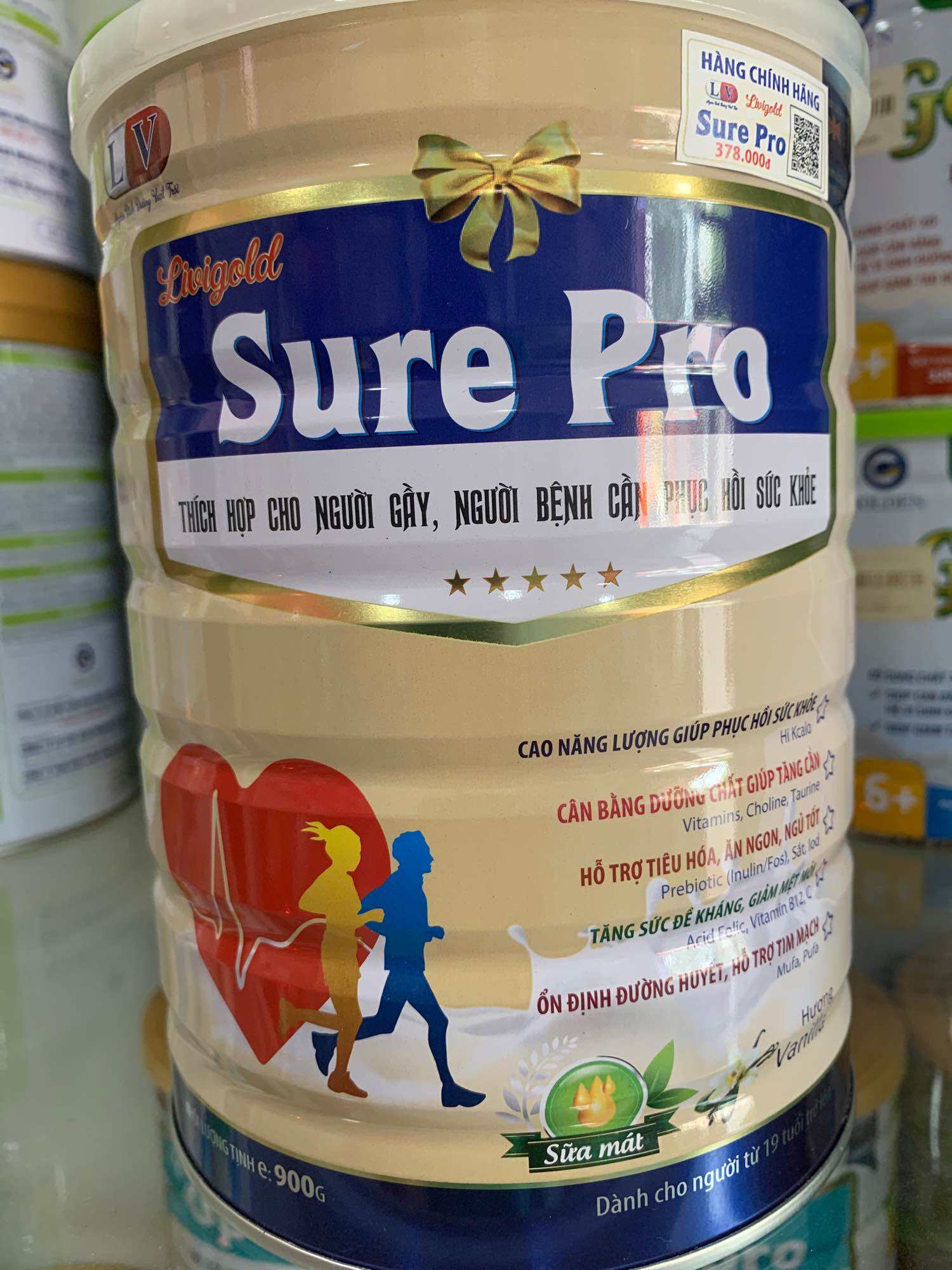 Sữa sure pro tốt cho tim mạch