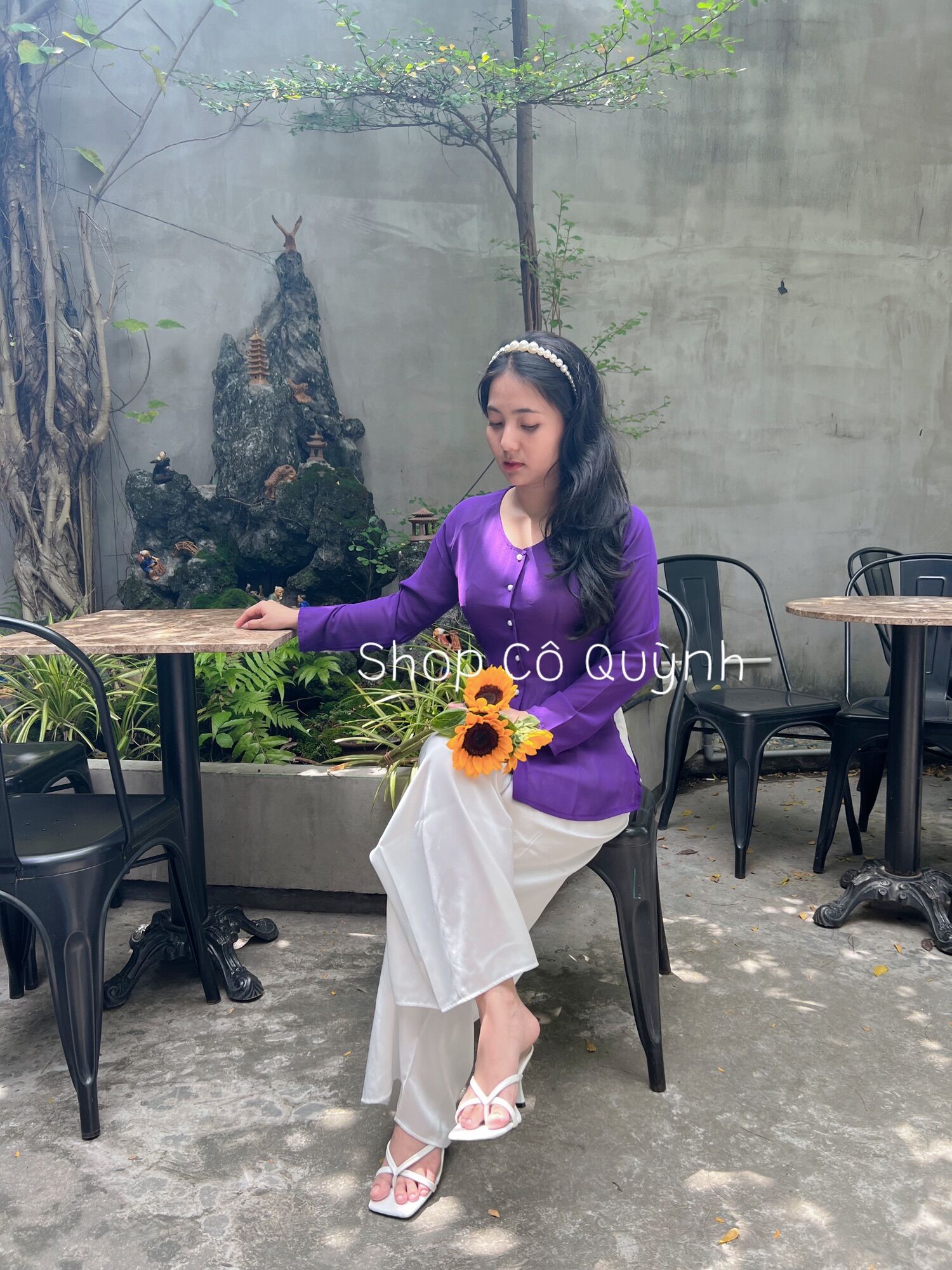 BỘ BÀ BA LỤA TRƠN CỔ TIM SIÊU XINH