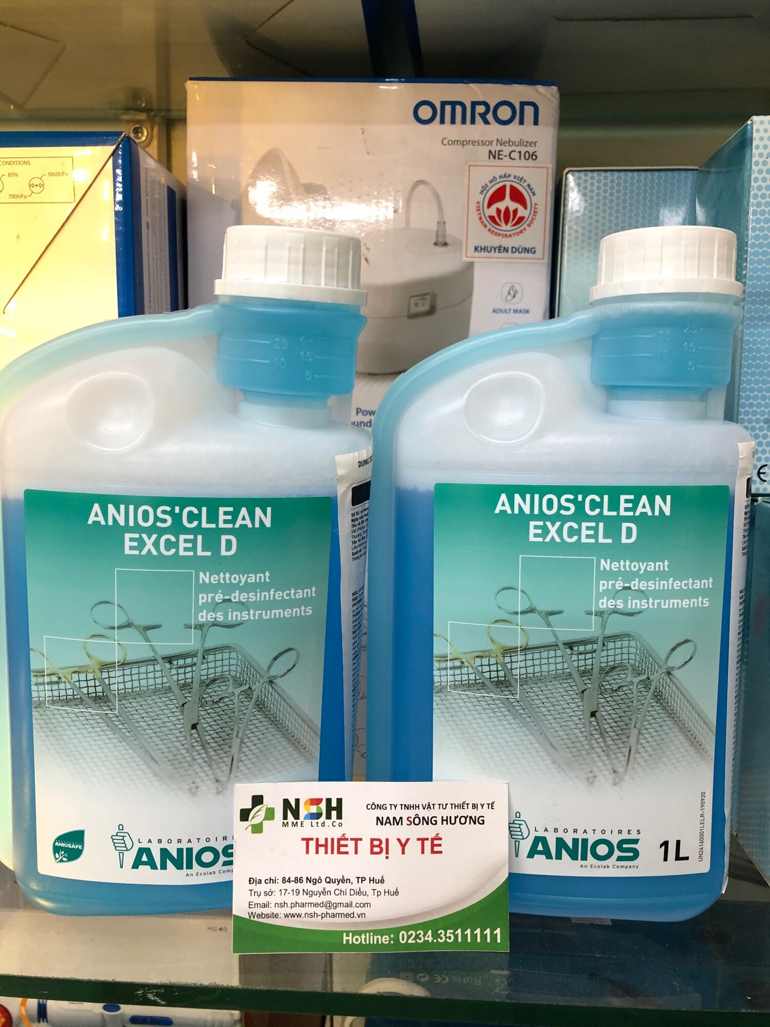 Dung dịch ngâm dụng cụ Anios clean excel D 1L Can 1L Nước Dung dịch tẩy rửa