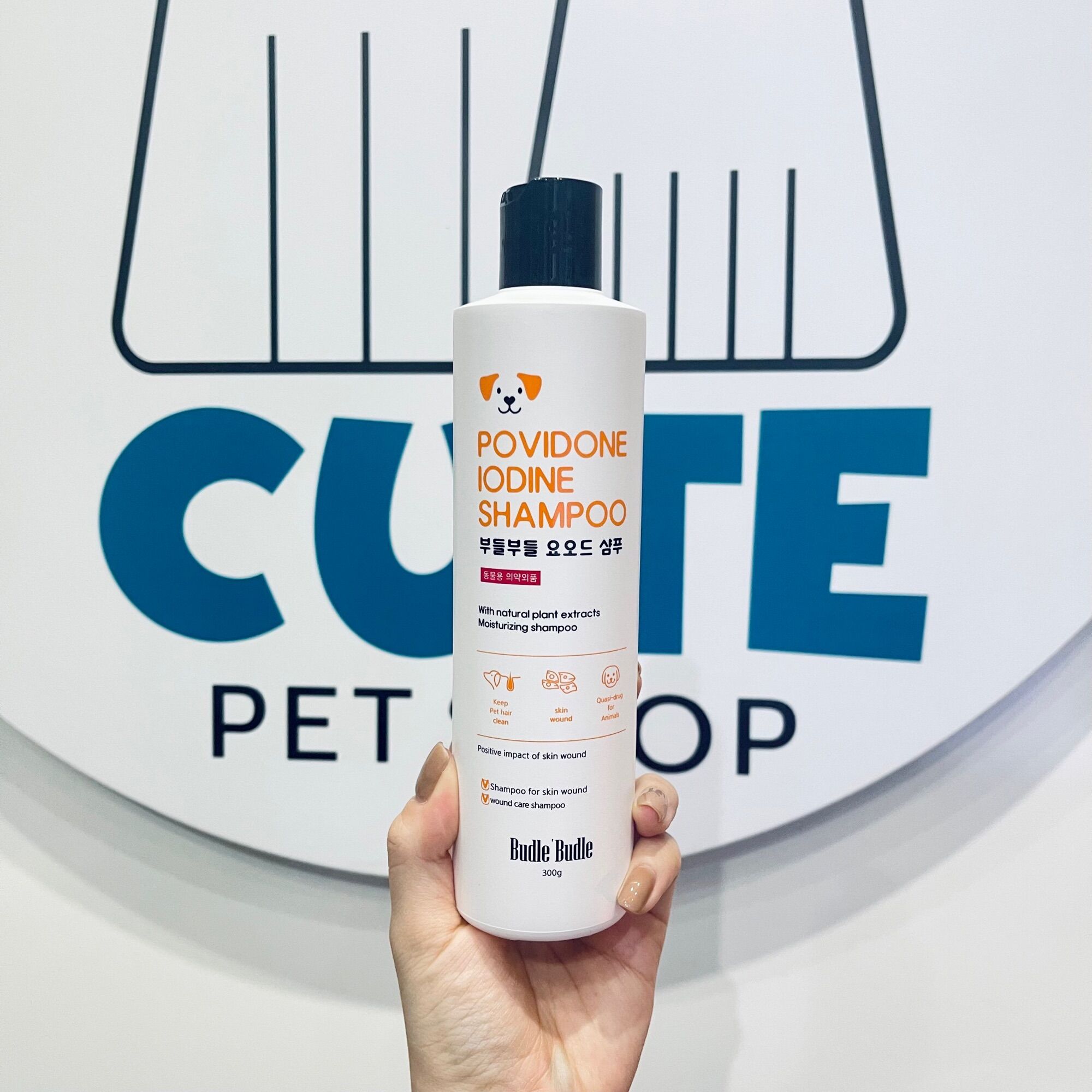 Sữa Tắm Viêm Da Thảo Dược Cho Chó Mèo Budle Povidone Iodine
