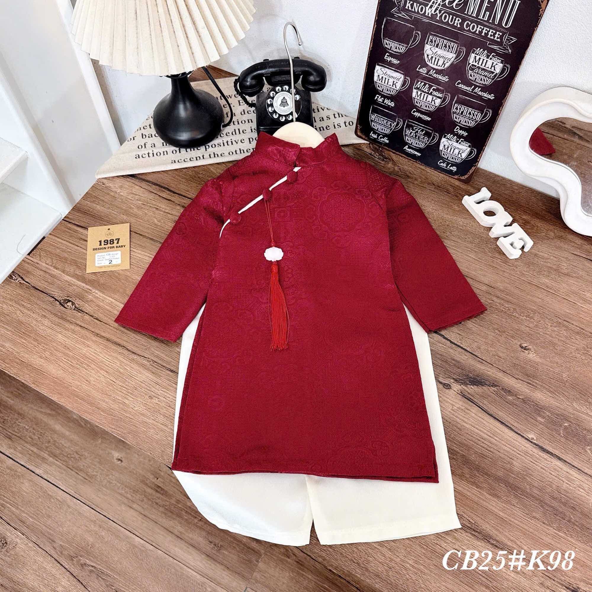 Modernized Ao Dai for Boys to Wear for Holidays and Photoshoots in 3 Colors - 4
