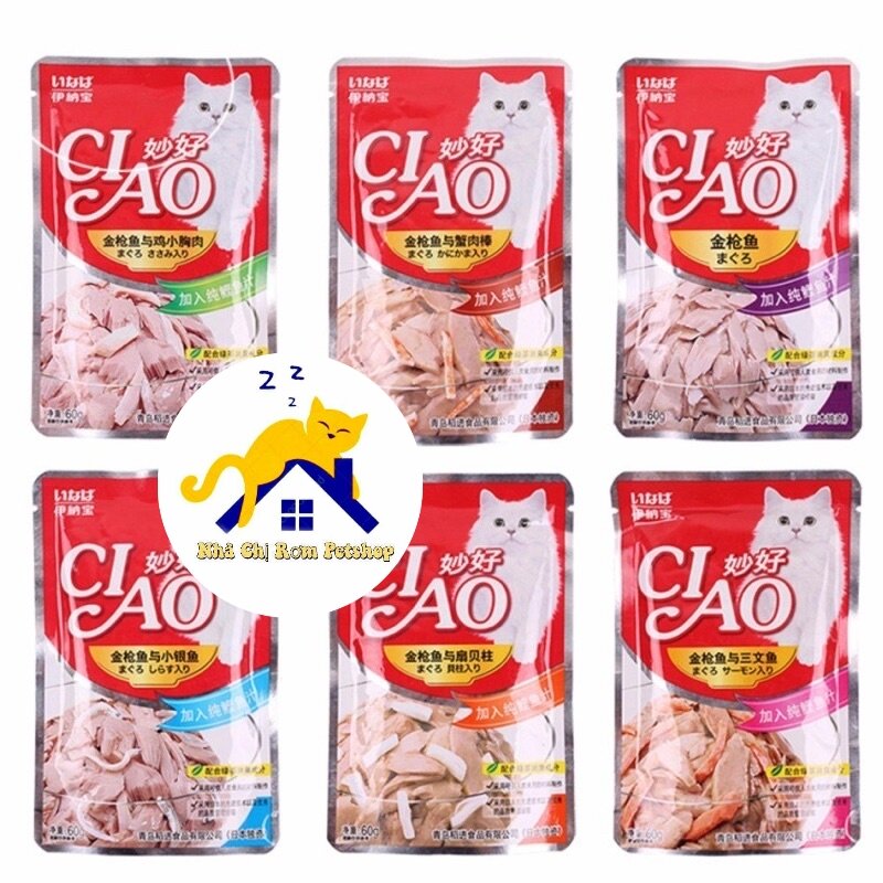 Pate ciao cho mèo gói 60g