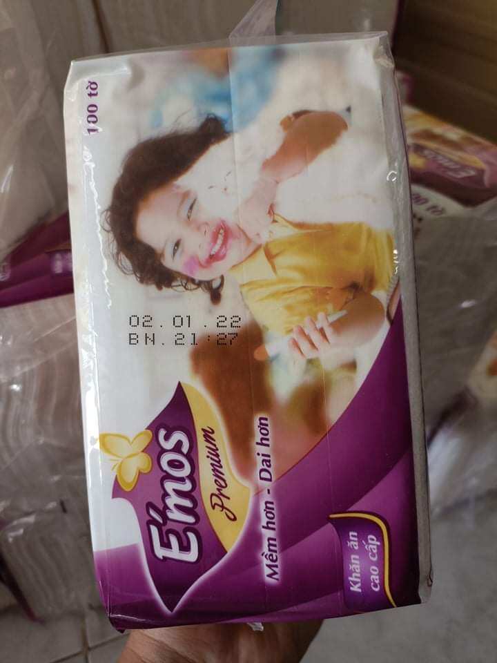 10 Khăn giấy EMOS vuông lớn 330 x 330