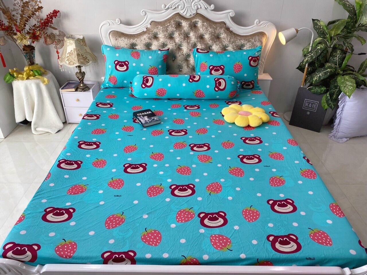 Bộ 4 ga/drap áo gối THUN LẠNH HÀN QUỐC