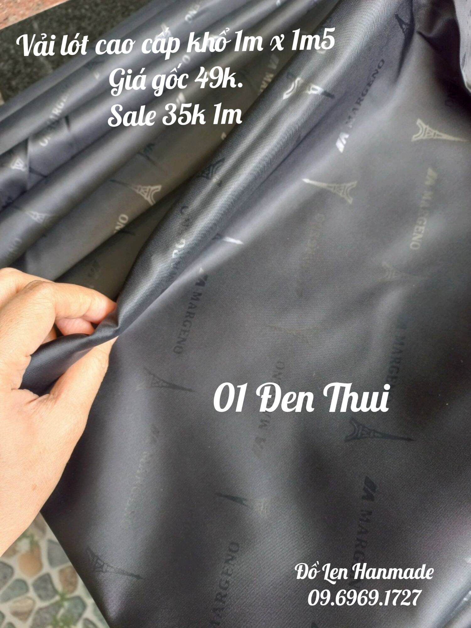 Vải Lót Túi Cao Cấp Khổ 1mx1m5