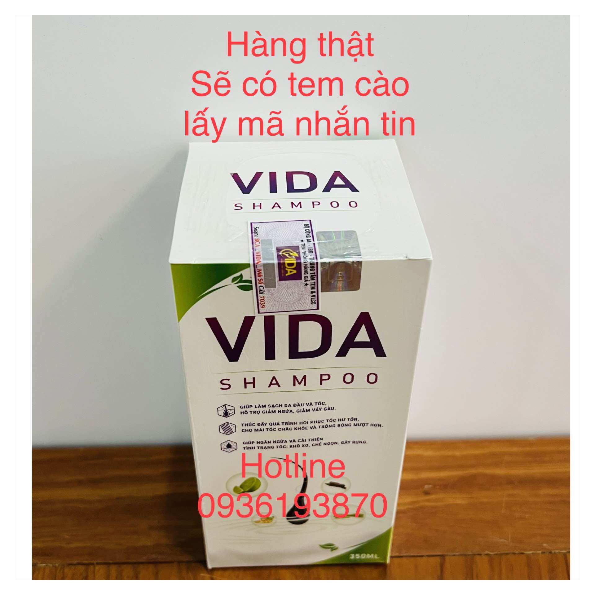 Vida Nano Shampoo Giúp sạch da đầu tóc
