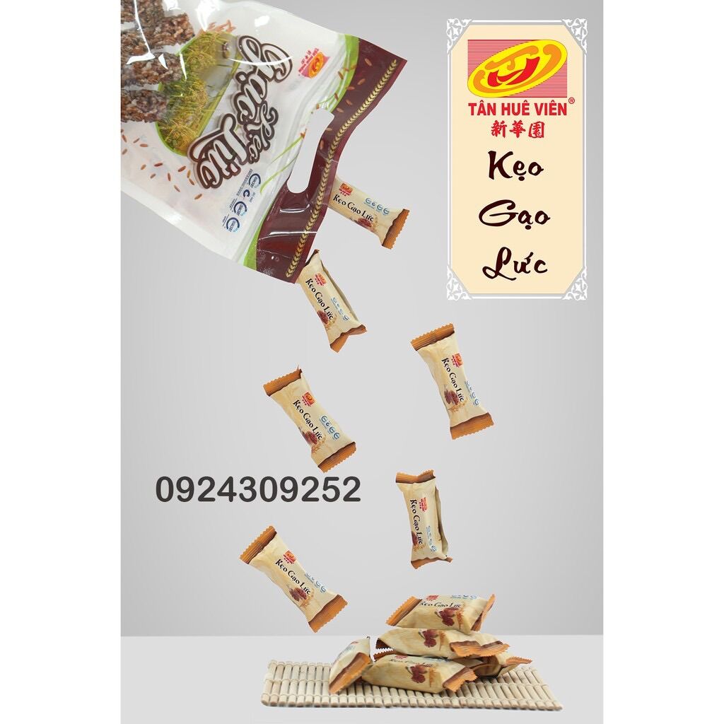 [HCM] Kẹo Gạo lức Tân Huê Viên 250gr