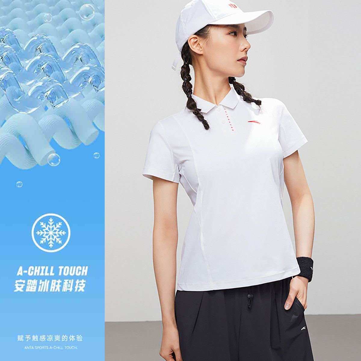 Áo polo thể thao nữ a-chill touch anta 162237108