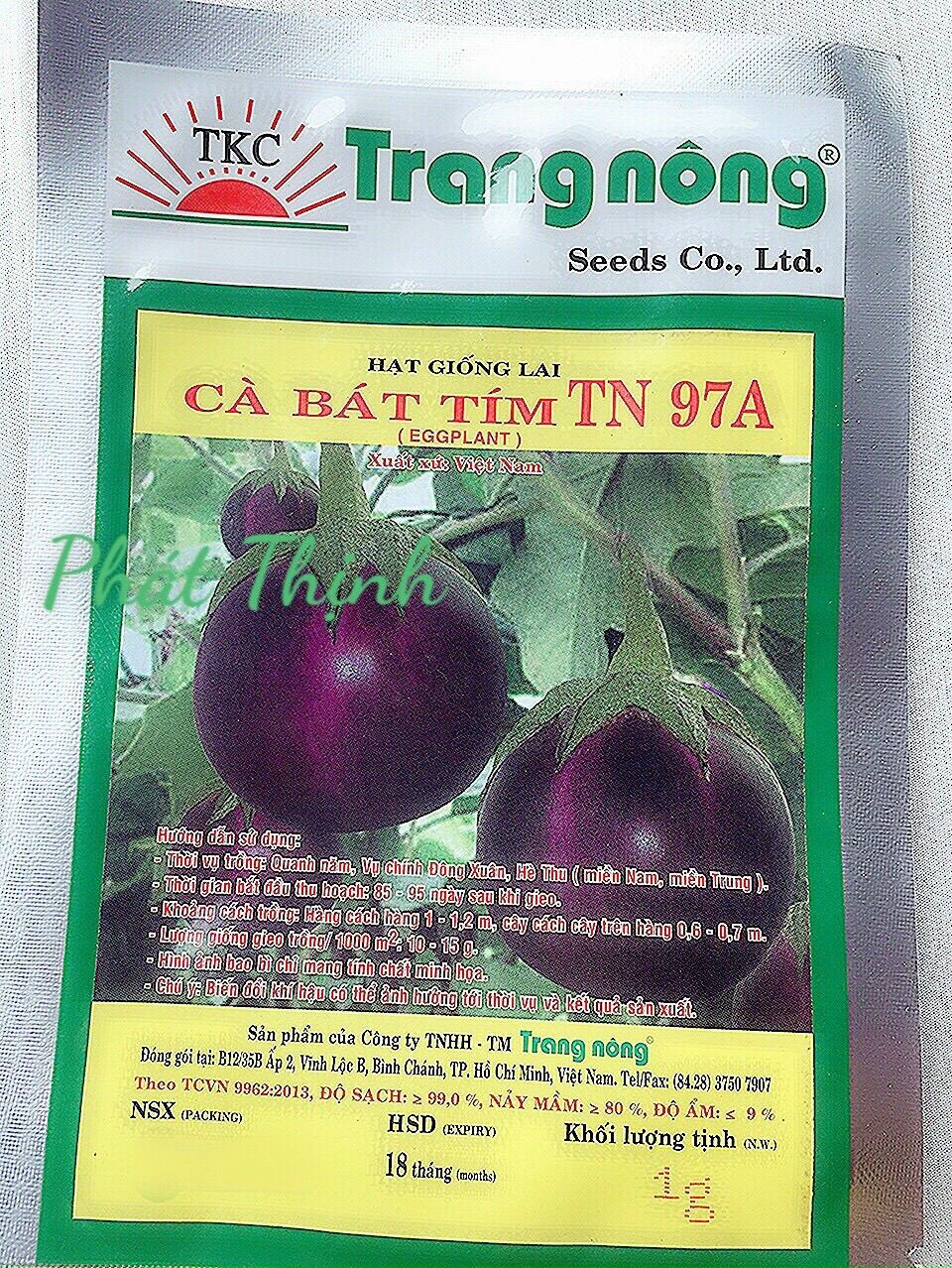 Hạt giống CÀ BÁT TÍM dễ trồng món ngon cho bữa ăn