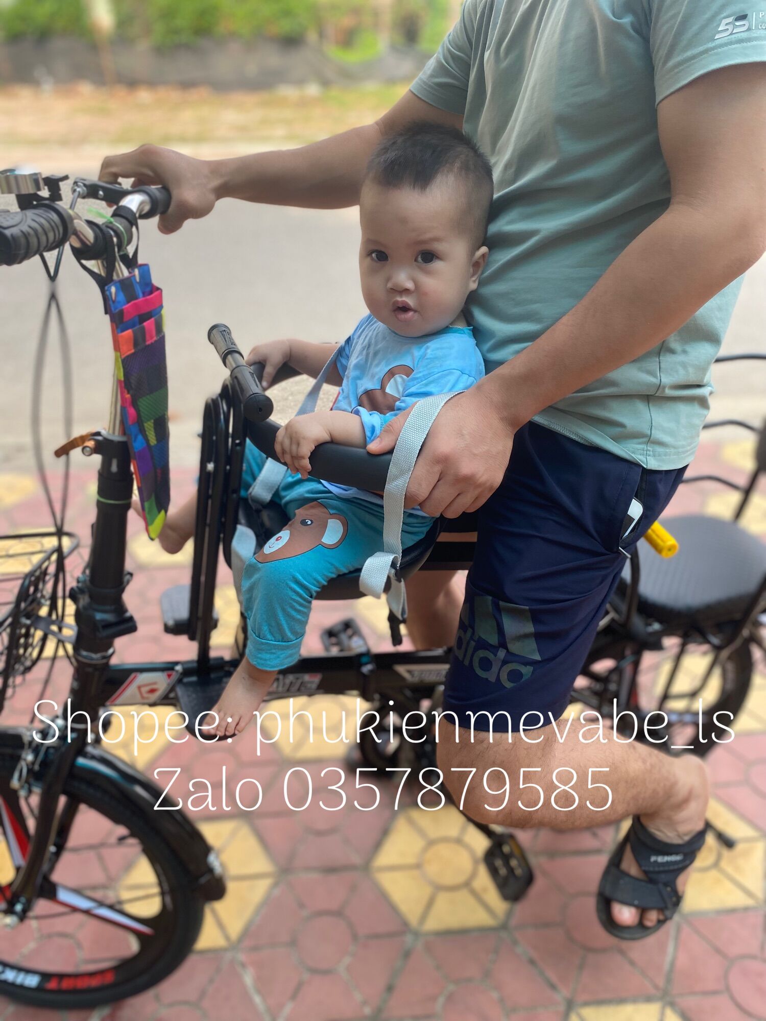 D07-Ghế ngồi trước xe đạp thể thao cao cấp