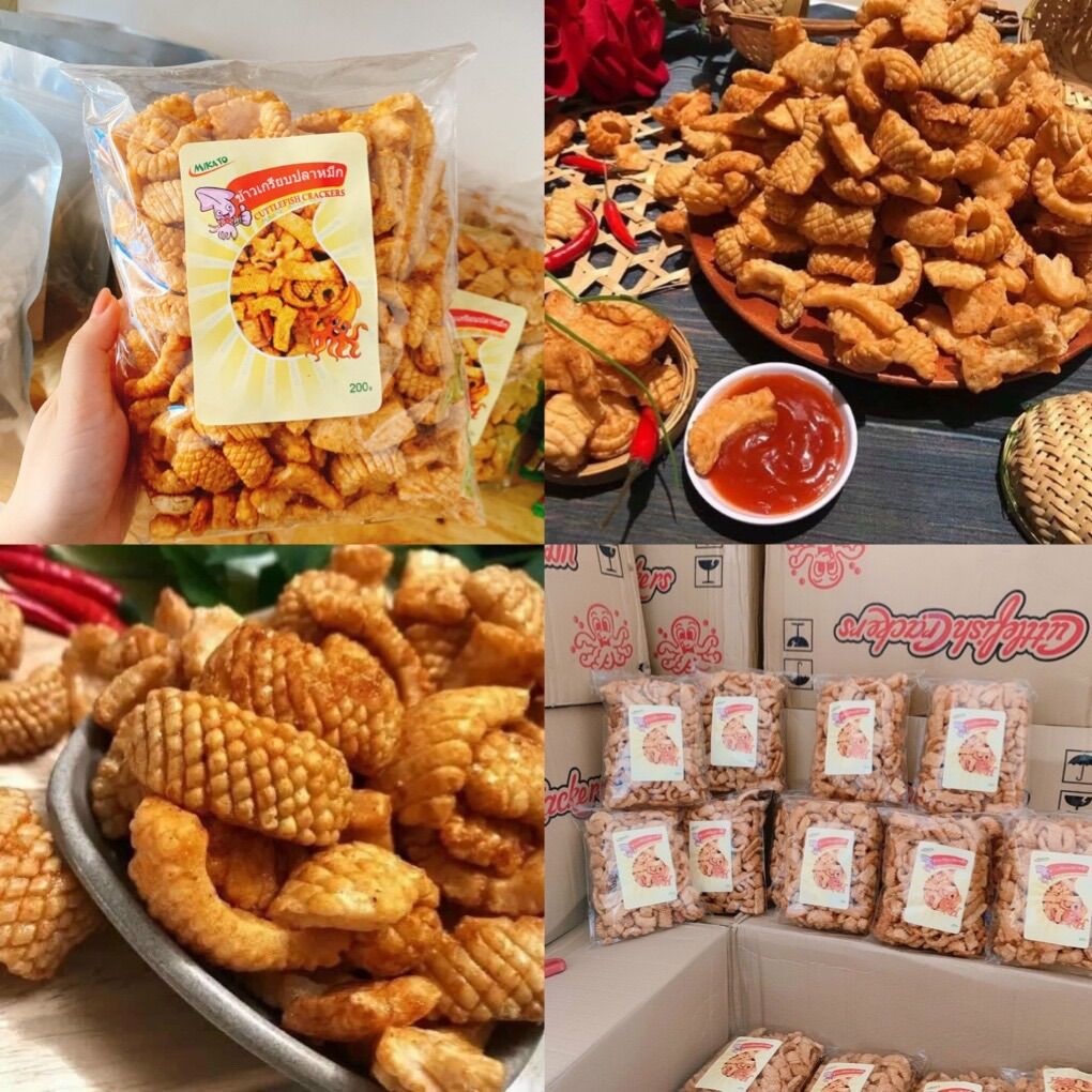 Sanck mực Thái Lan gói 200gr - GIÒN RỤM