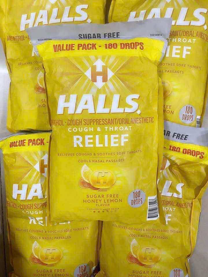 Halls Lozenges - No Sugar, Lemon Honey Flavor