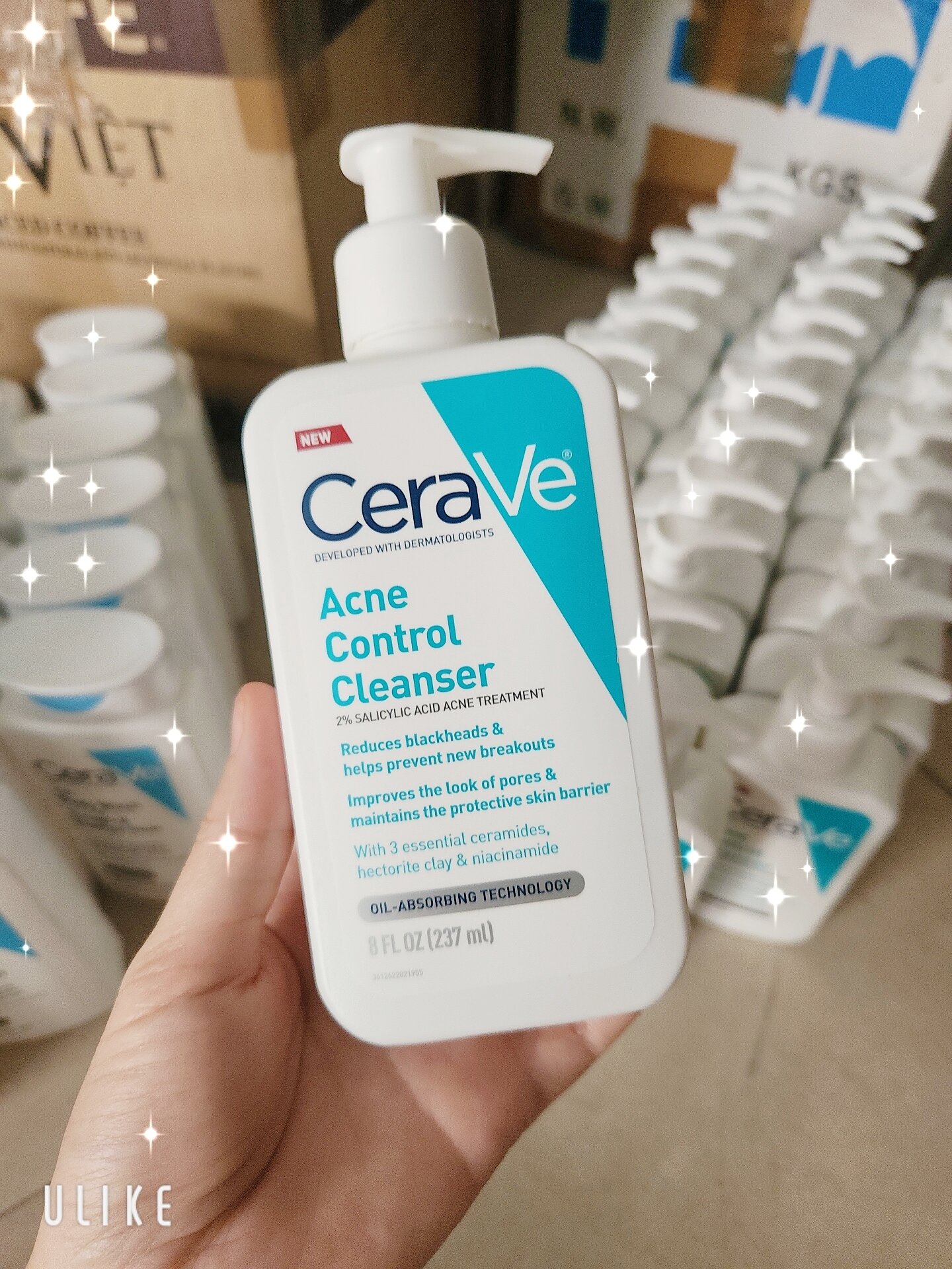Sữa rửa mặt giảm mụn Cerave Acne Control Cleanser