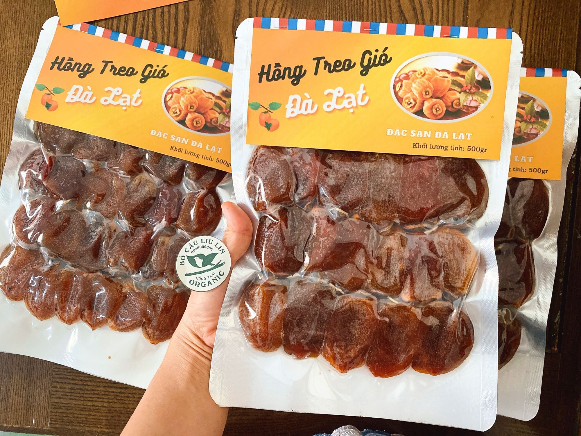 Hồng treo gió đà lạt gói 500g
