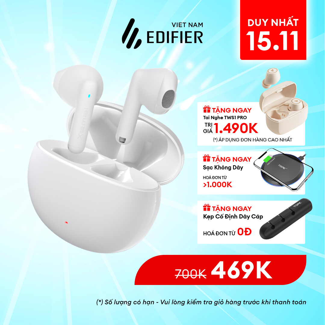 Tai nghe Bluetooth EDIFIER X2 / X2S | Thời lượng pin 28 giờ | Chống nước IP54 | Chống ồn chơi game | Bảo Hành 12 Tháng